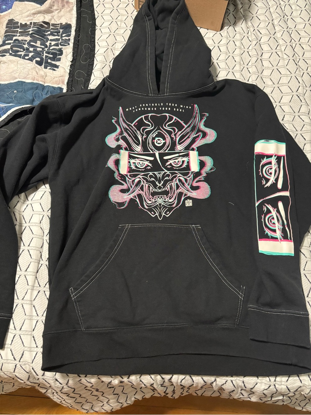Oni mask hoodie